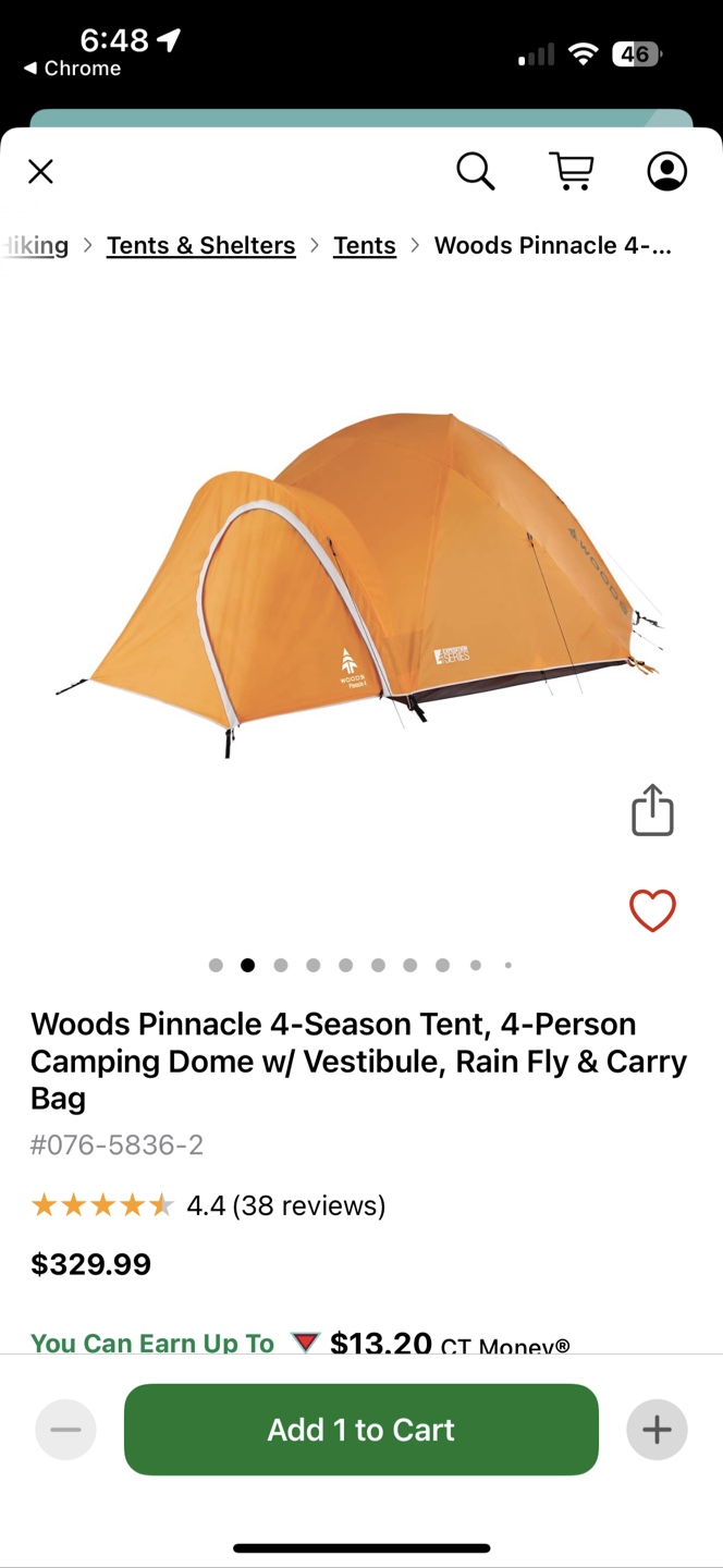 Camping Tent Woods Pinnacle 4 - 4 people - photo 4