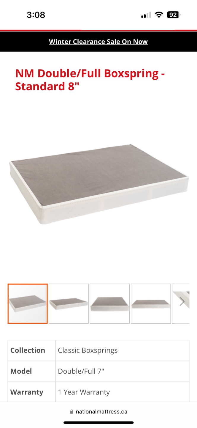 Double Size Mattress And Box Spring - photo 3