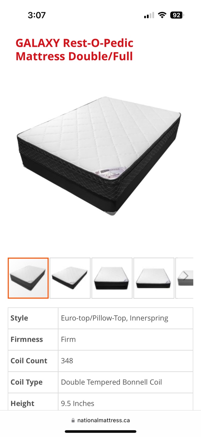 Double Size Mattress And Box Spring - photo 2