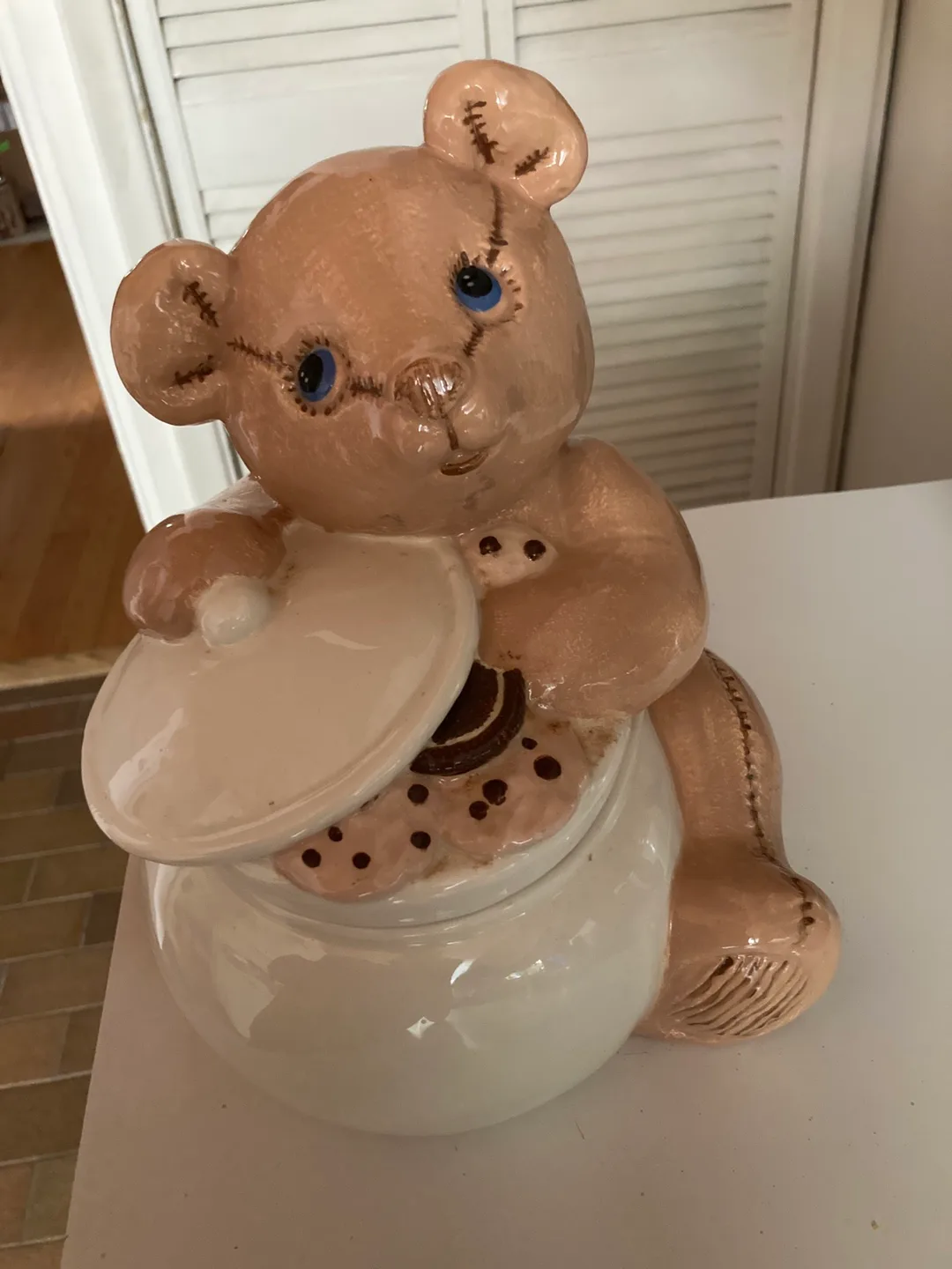 Teddy Bear Cookie Jar NEW thumbnail