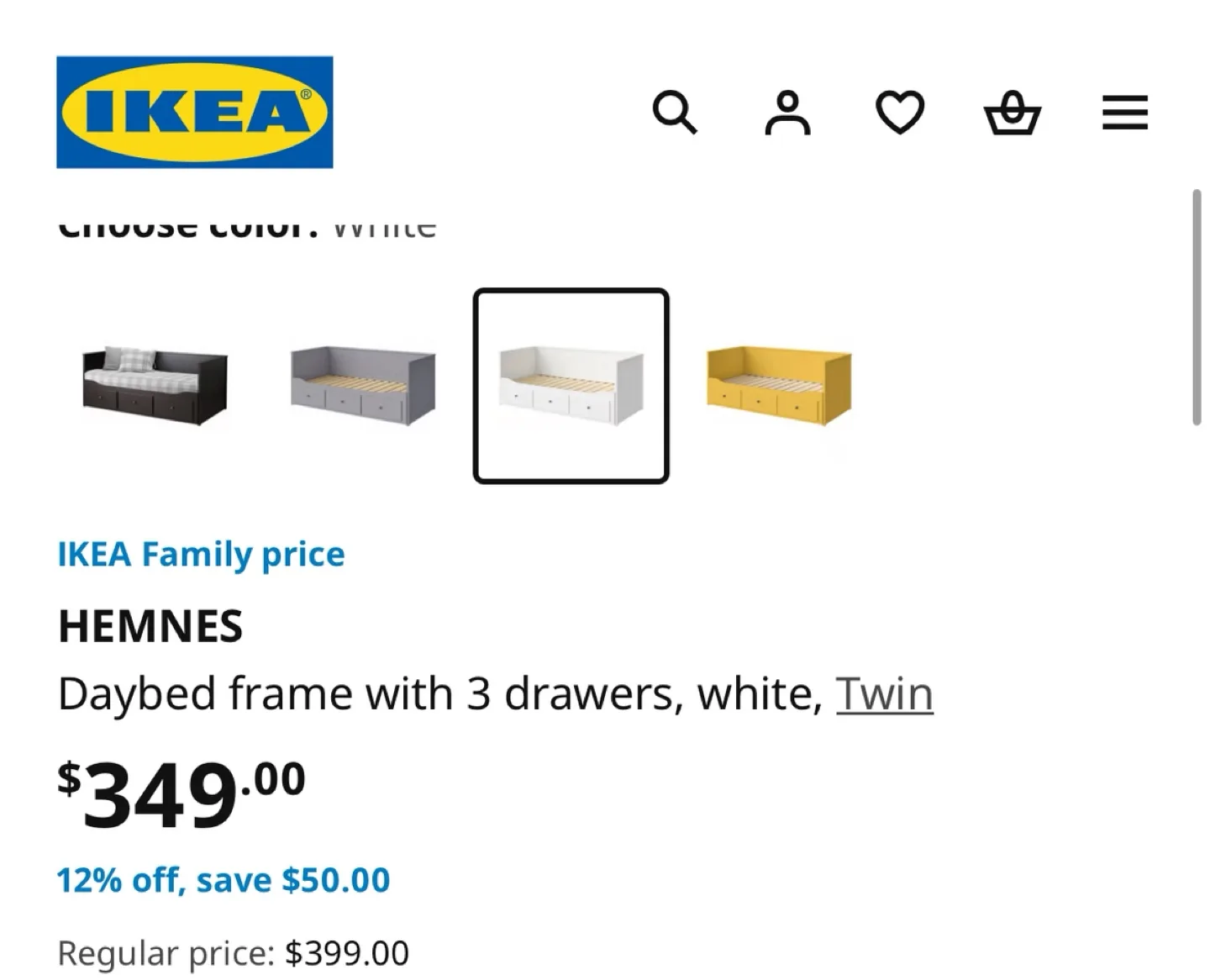 HEMNES Daybed with 3-Drawers. I CAN BRING IT WITHIN 5 MILES image indicator(5)