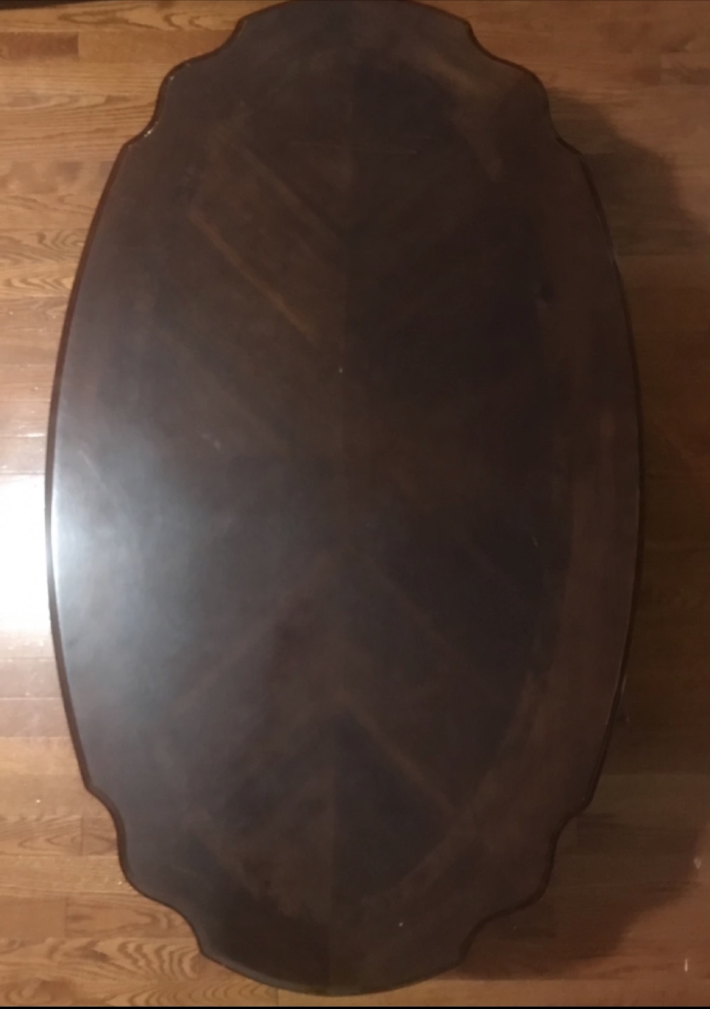 Dark Brown Wooden Coffee Table
