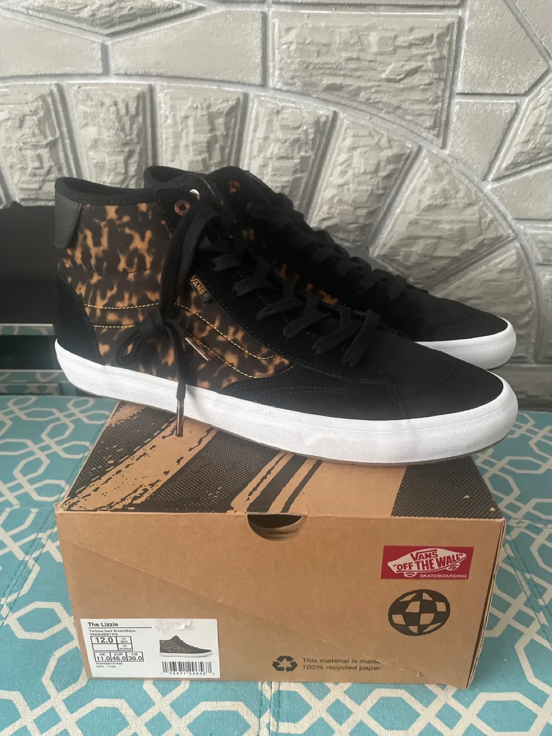 Vans The Lizzie Tortoise Dark Brown/Black US 12 Men's image indicator(3)