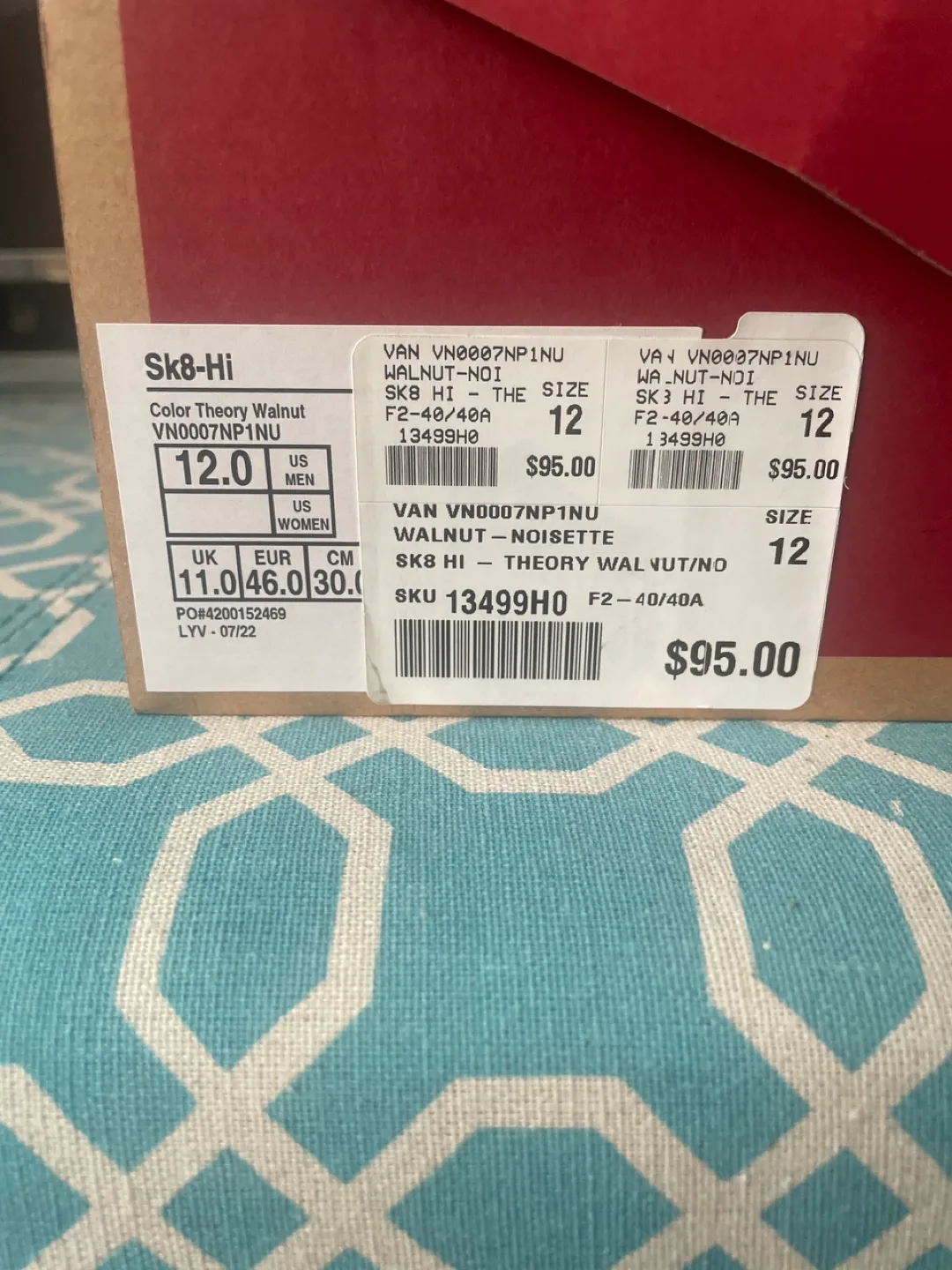 Vans SK8-Hi Color Theory Walnut, Size 12 (New) image indicator(4)