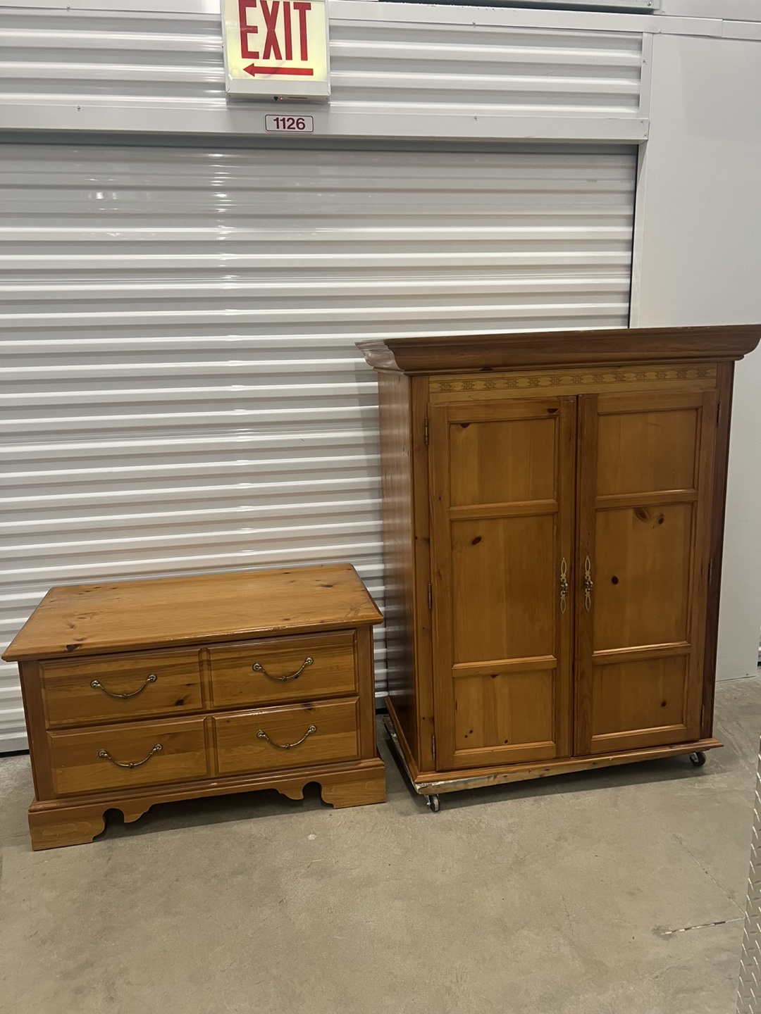 Wooden Armoire Wardrobe with Drawers - photo 3