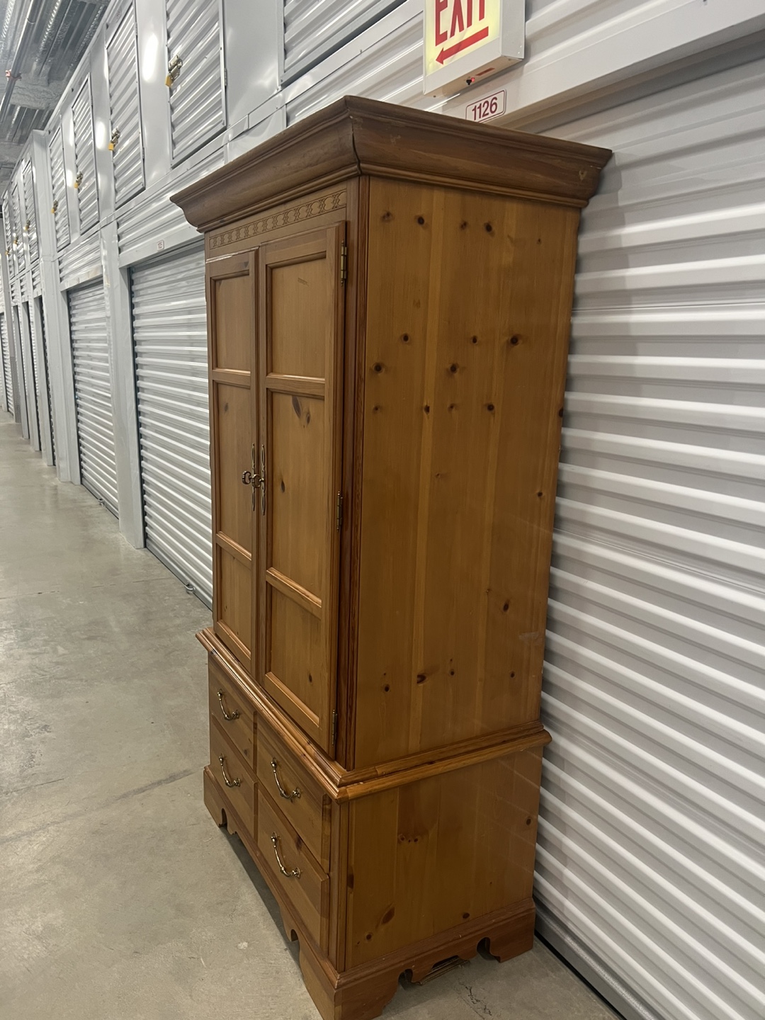 Wooden Armoire Wardrobe with Drawers - photo 5