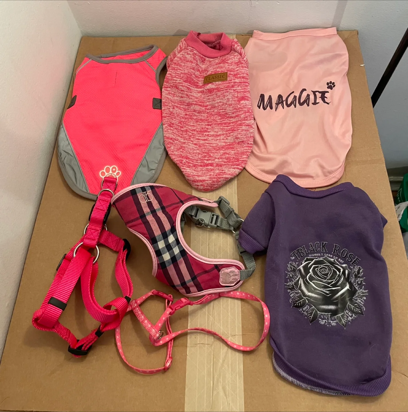 Small Dog Harnesses & Clothes Lot thumbnail