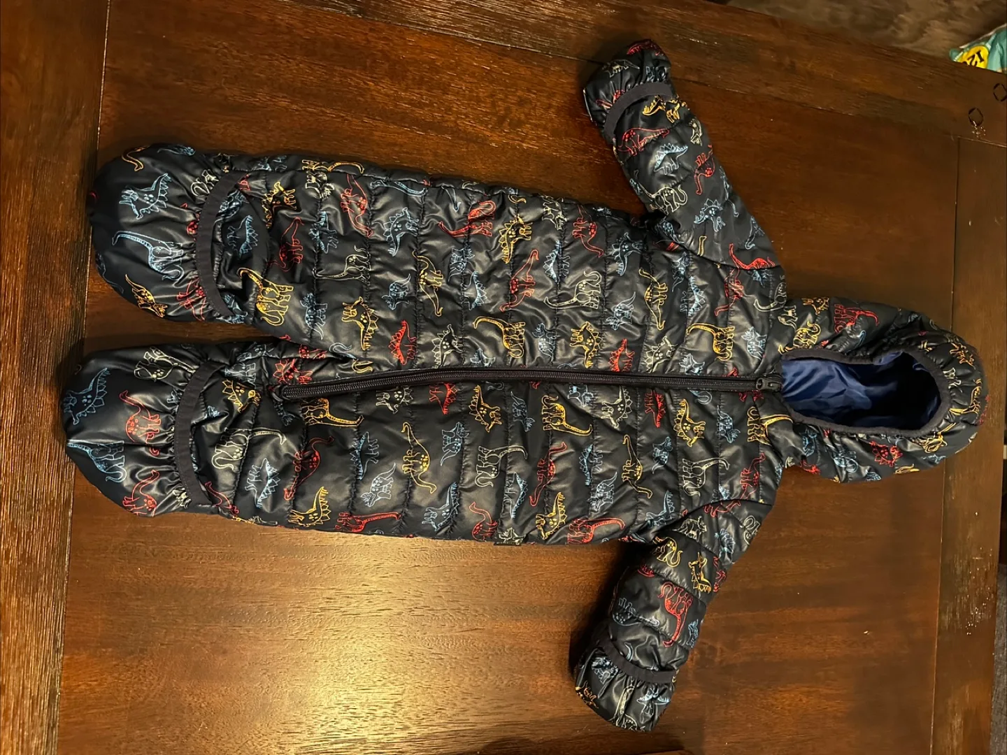 Joe Fresh Baby Snowsuit 6-12m - Dinosaur Print thumbnail