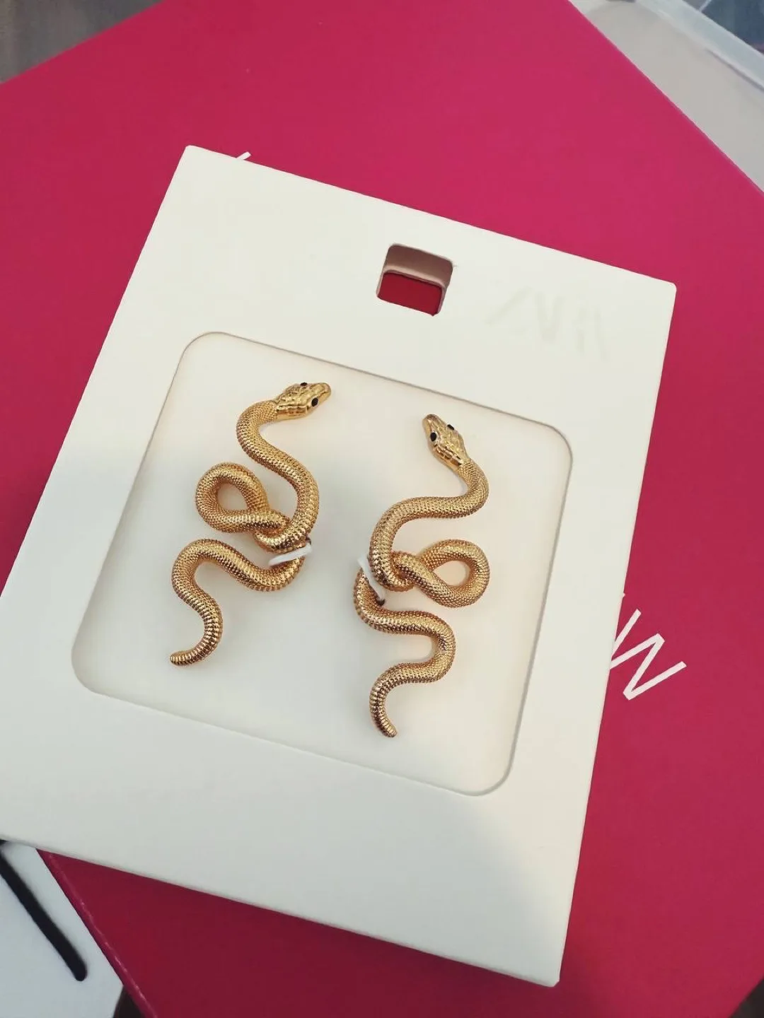 Zara Snake Earrings - Gold thumbnail
