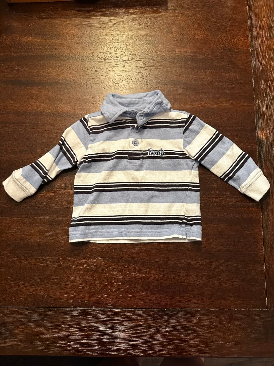 Roots Baby Striped Polo Shirt - Size M (12m) thumbnail