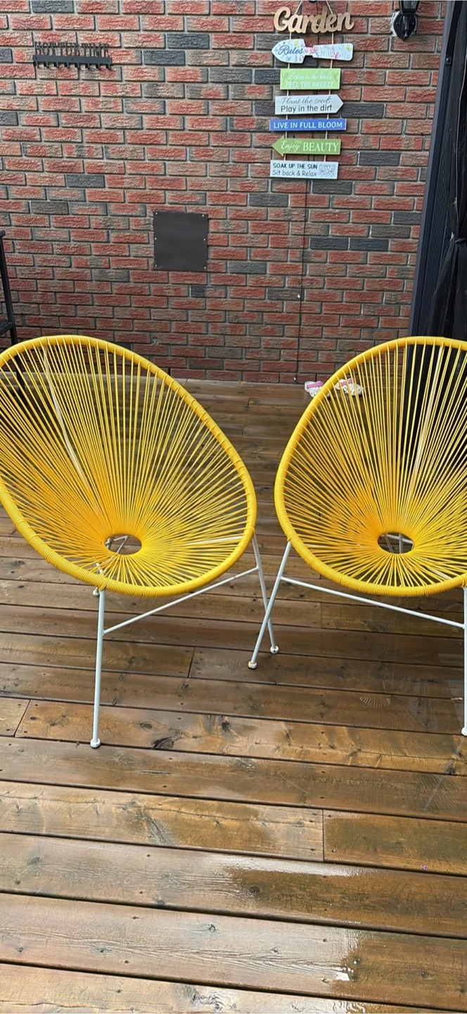 Pair of Acapulco Chairs - Yellow thumbnail