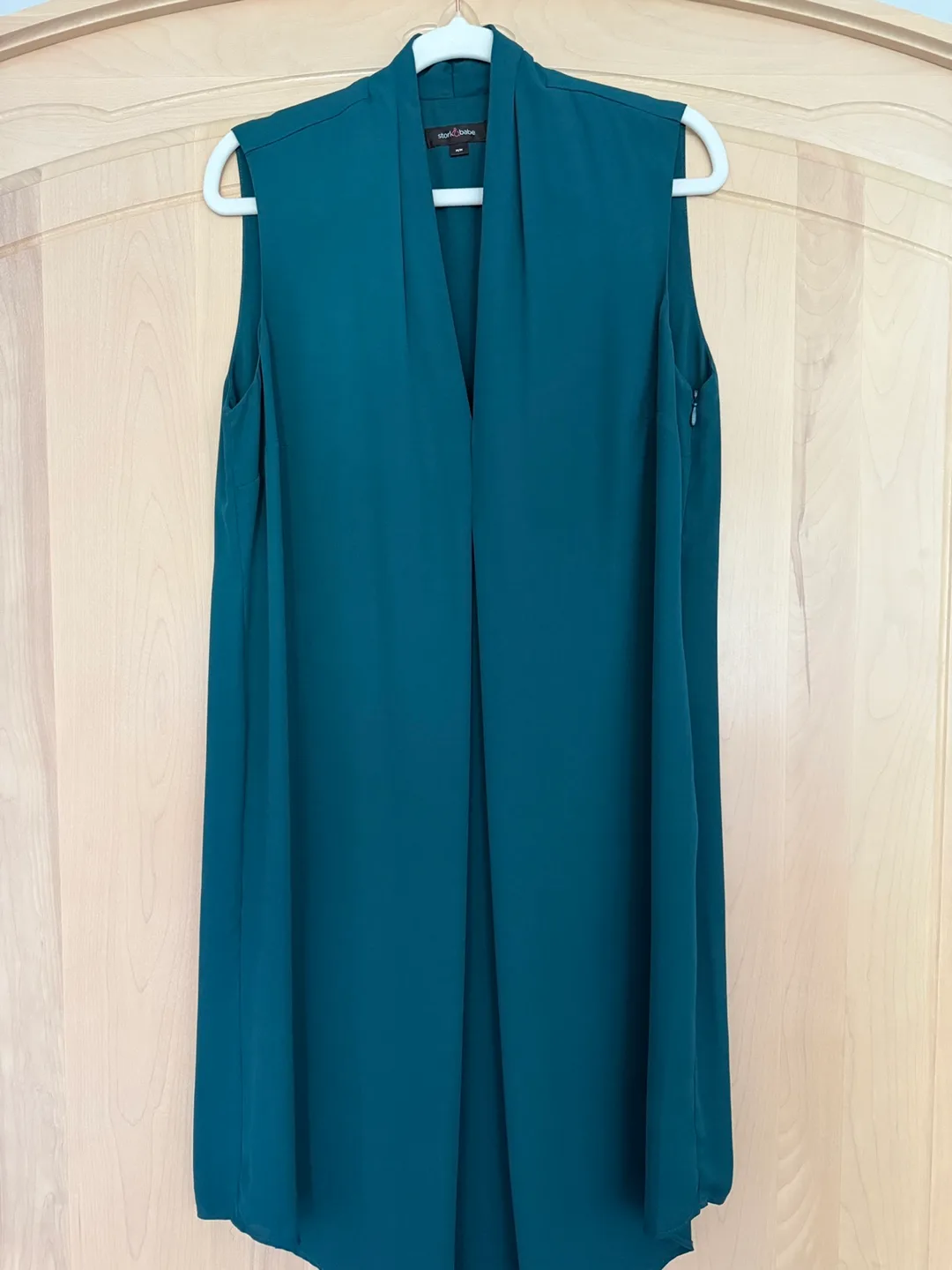 Stork & Babe Teal Sleeveless Dress - Size M thumbnail