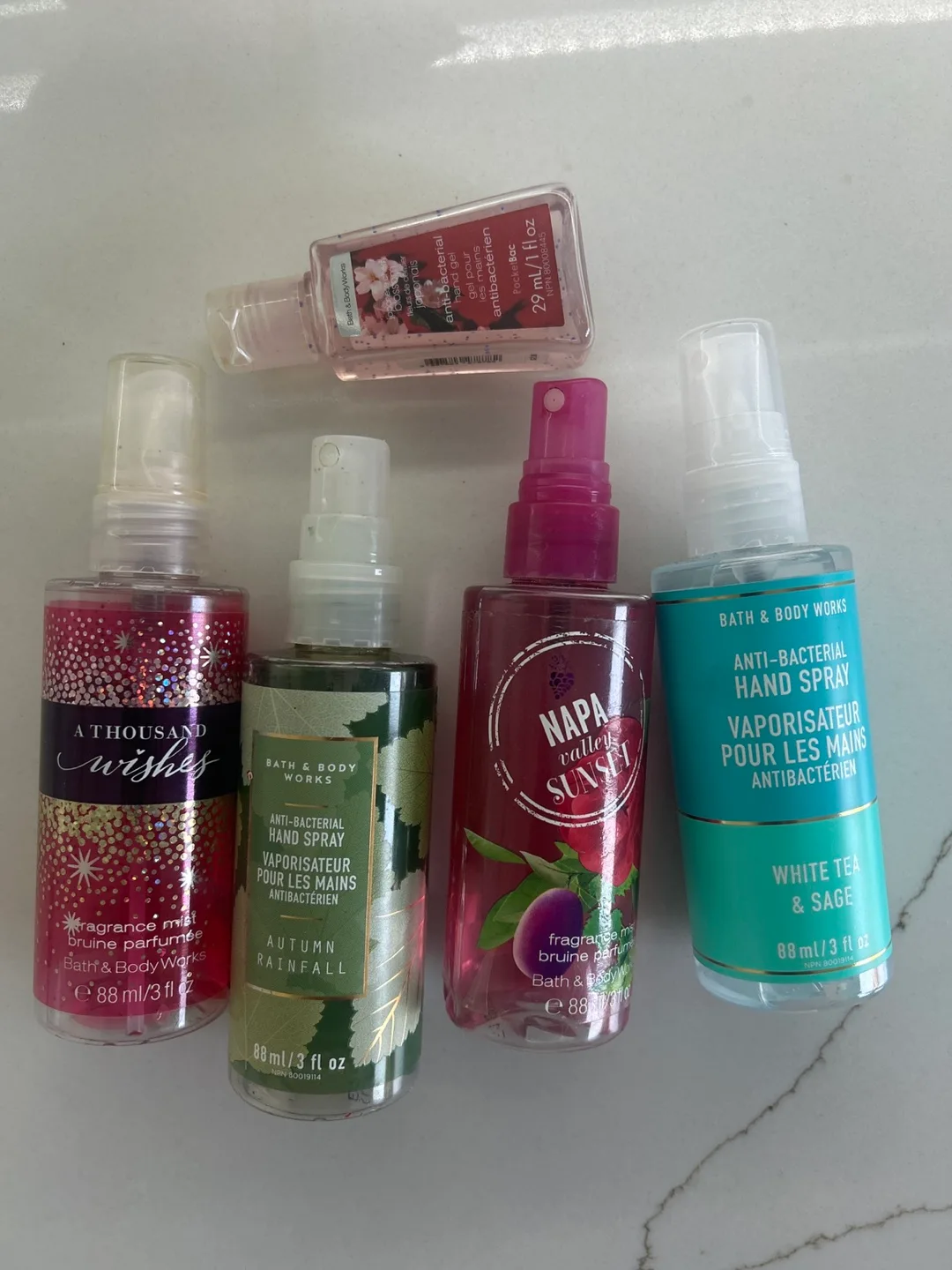 Bath & Body Works Set (fragrance mist, hand spray, hand gel) thumbnail