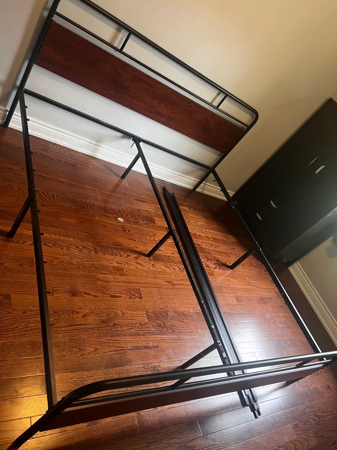 Metal & Wood king size Bed Frame thumbnail