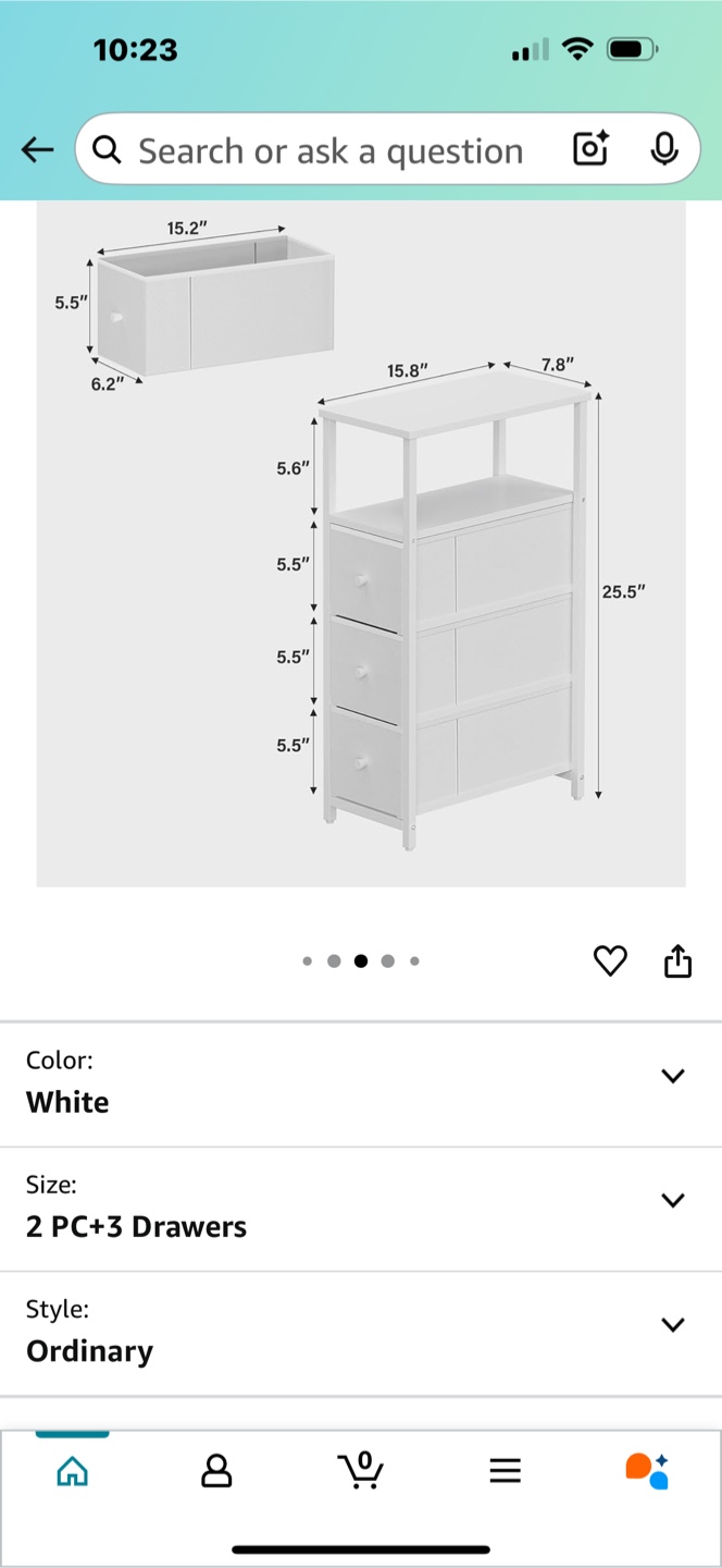 2 slim side tables - photo 4