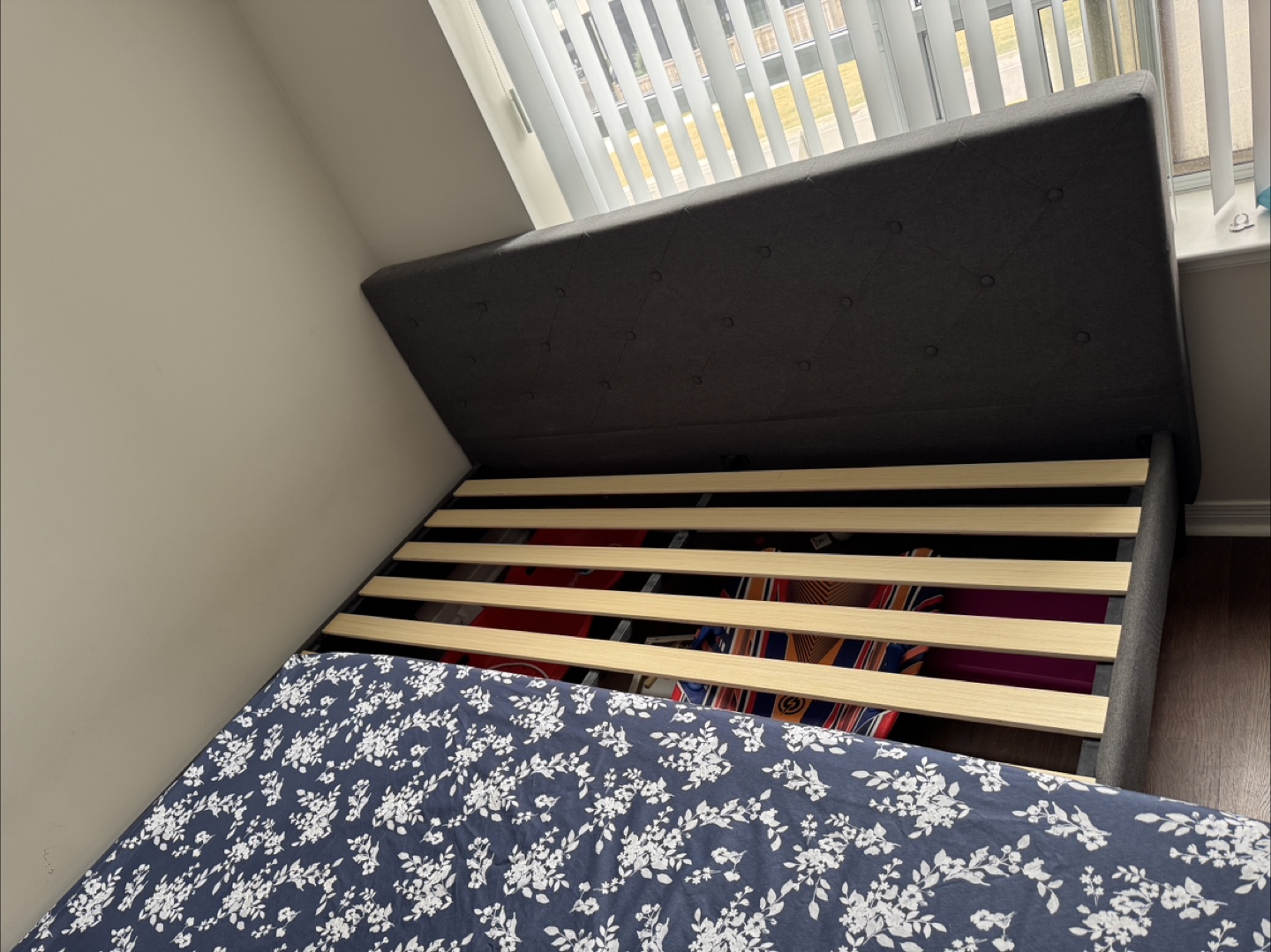 King Size Bed Frame - Grey - photo 2