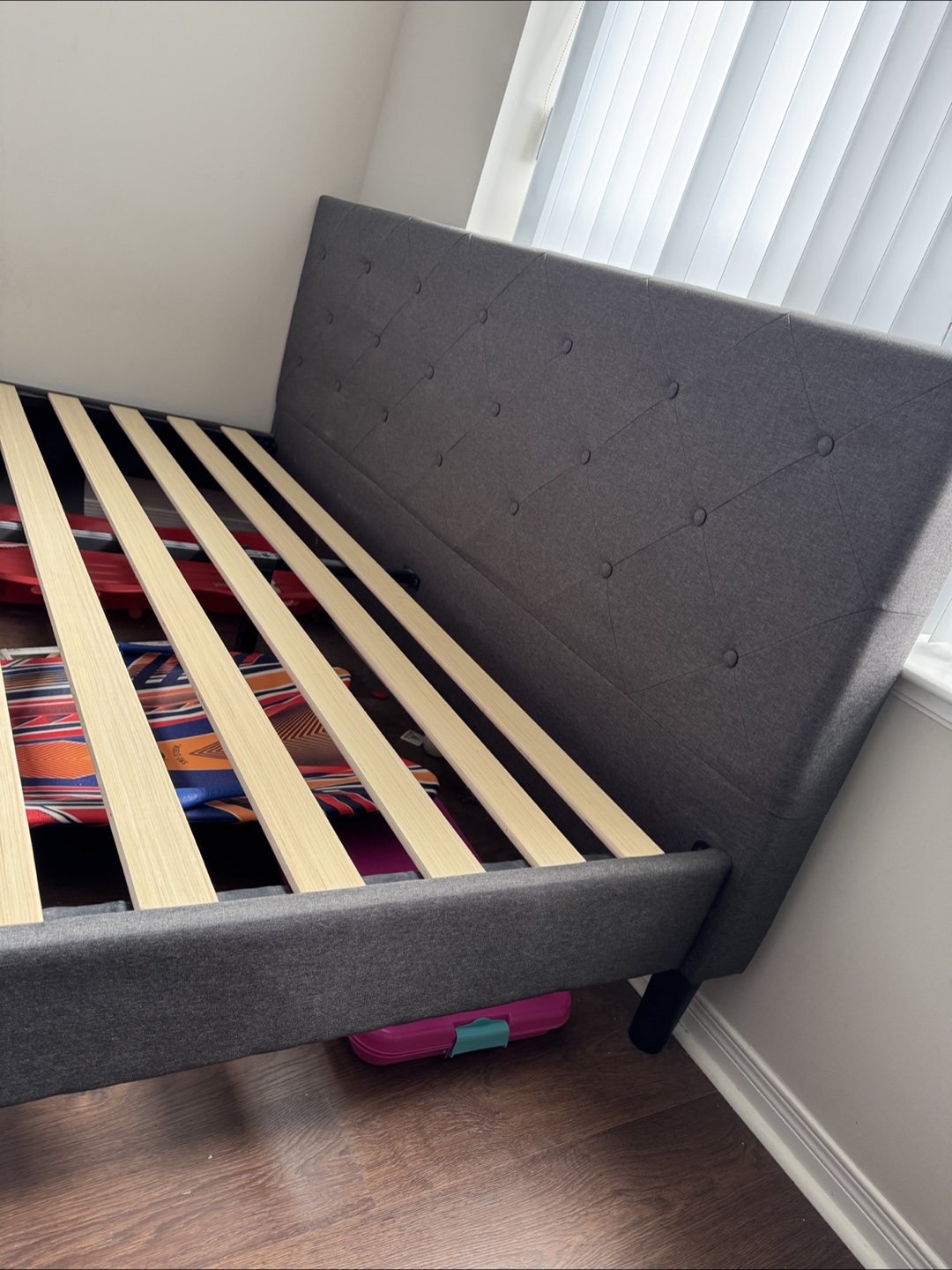 King Size Bed Frame - Grey