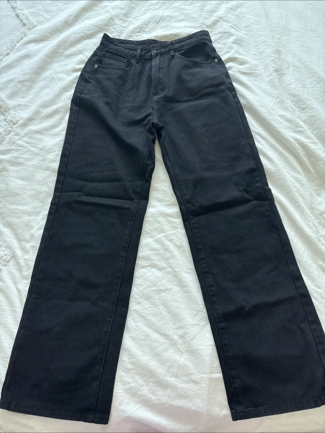 Wrangler Black Wide Leg Jeans