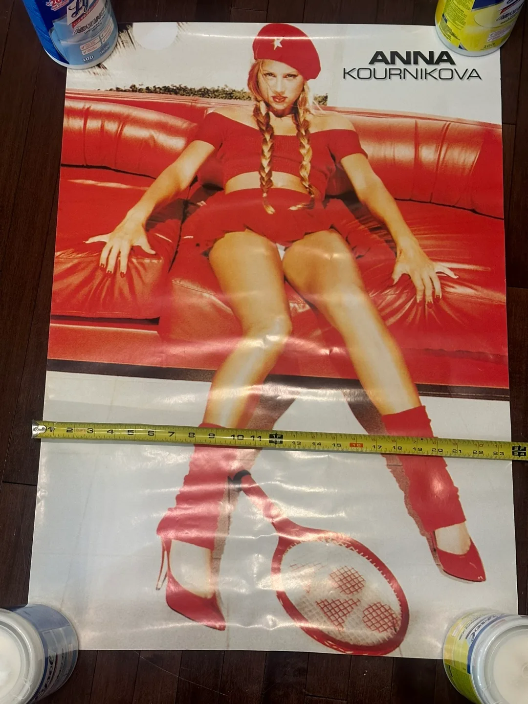 Rare Anna Kournikova 33 x 23” poster image indicator(2)