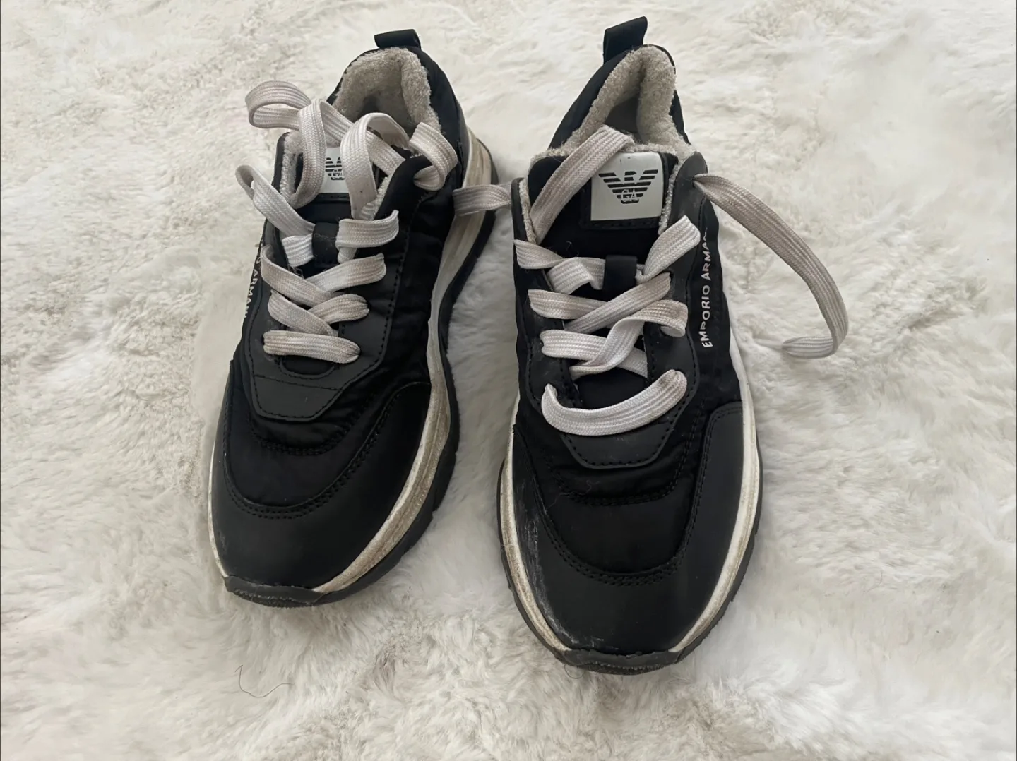 Emporio Armani Black Sneakers Kids - Size 33 thumbnail
