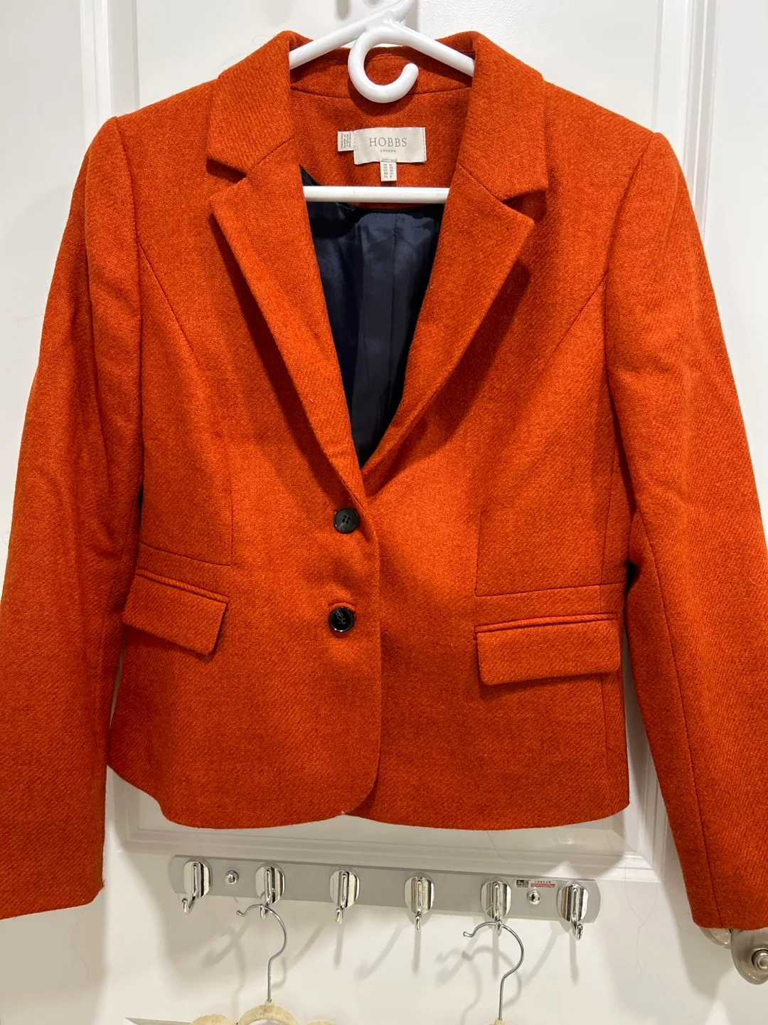 Hobbs London Orange Blazer - Size 12 thumbnail