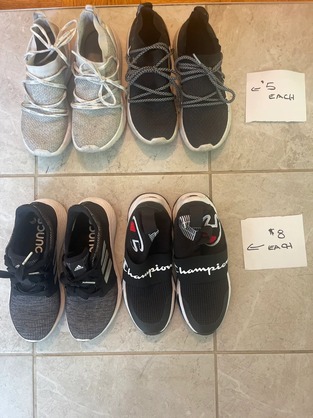 Assorted Shoes - Adidas, Champion, Grey Shoes - $5-8 thumbnail