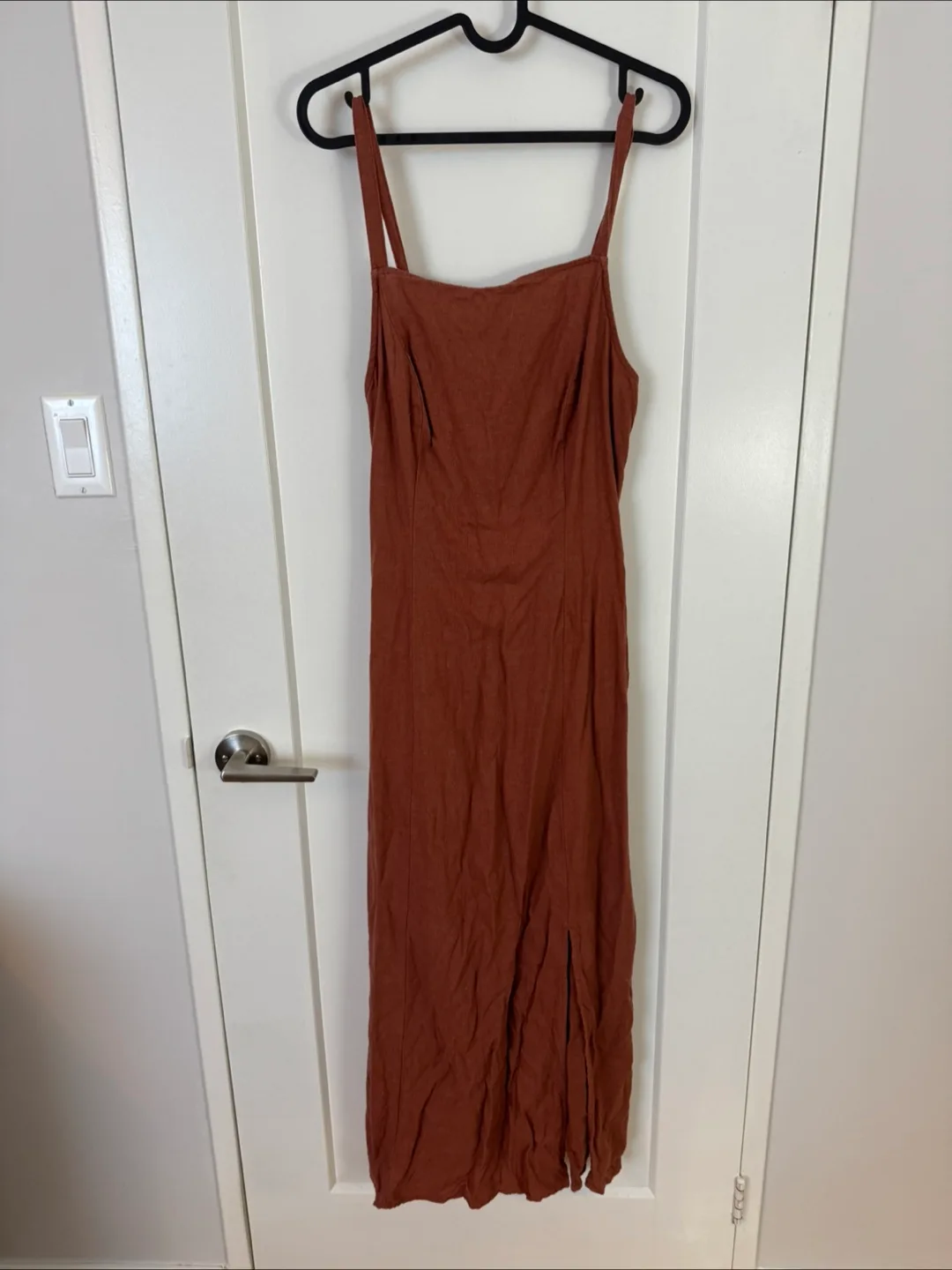 Terracotta Linen Sundress with Slit thumbnail
