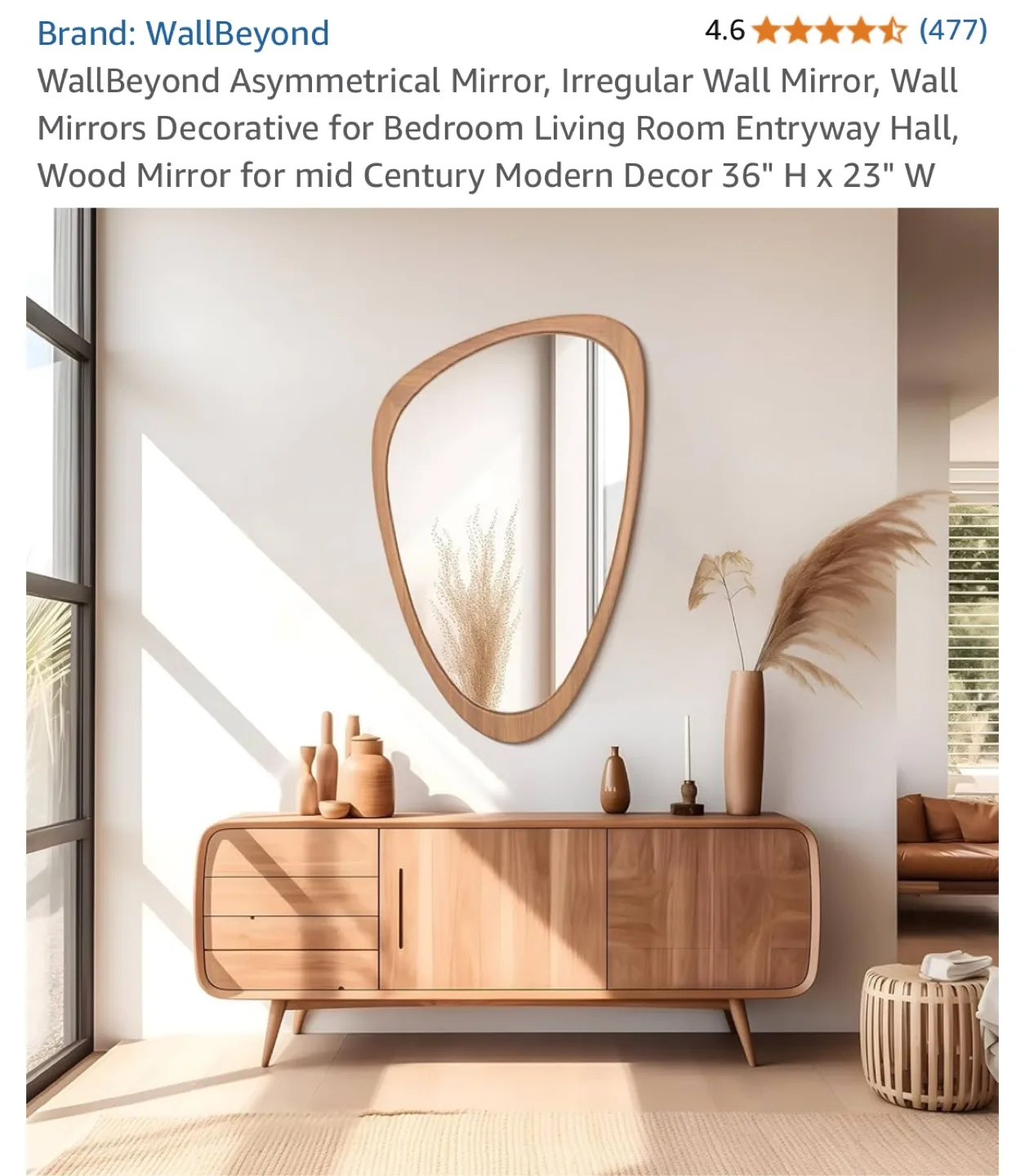 WallBeyond Asymmetrical Wall Mirror 36" x 23" image indicator(3)