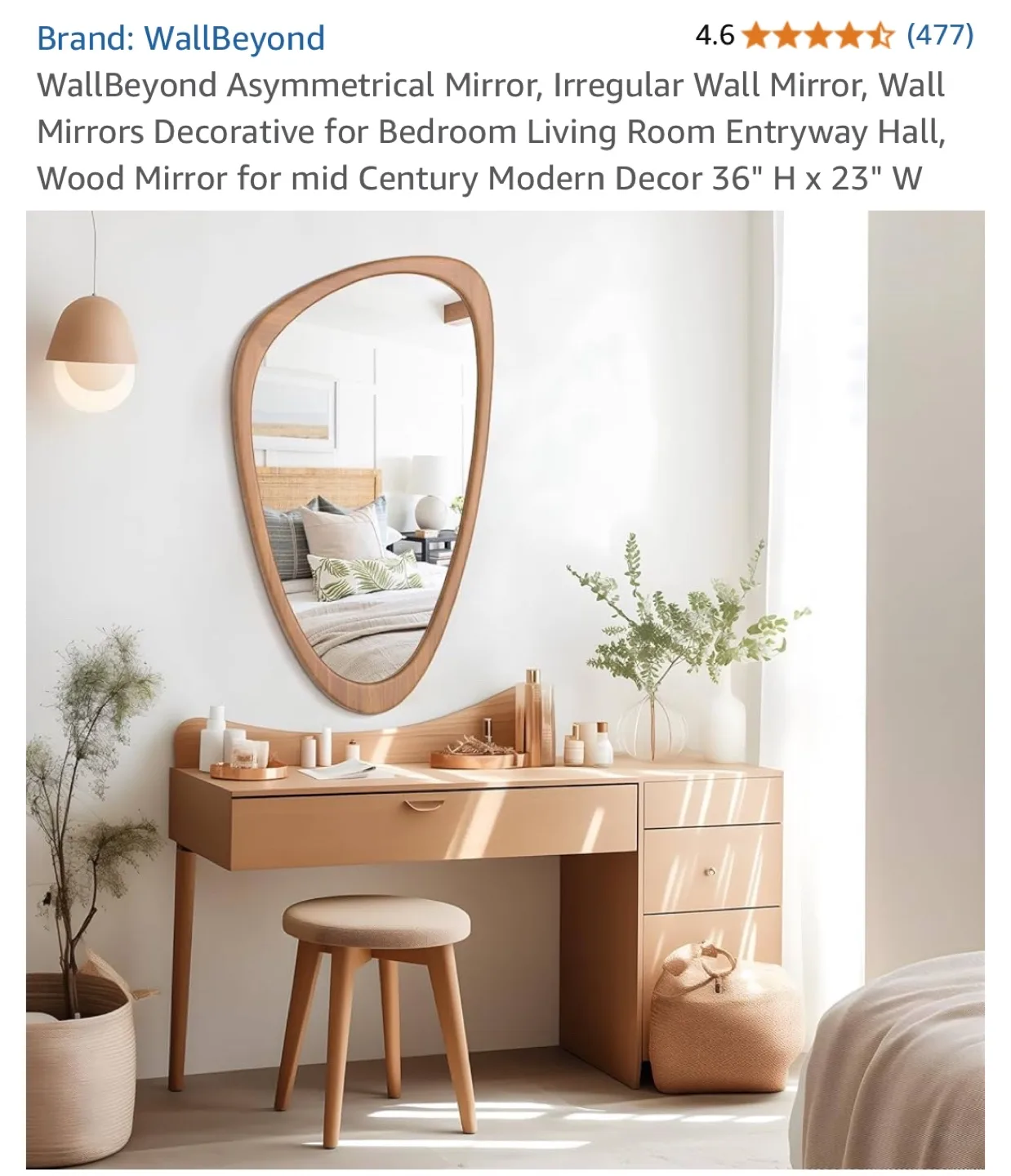 WallBeyond Asymmetrical Wall Mirror 36" x 23" image indicator(7)
