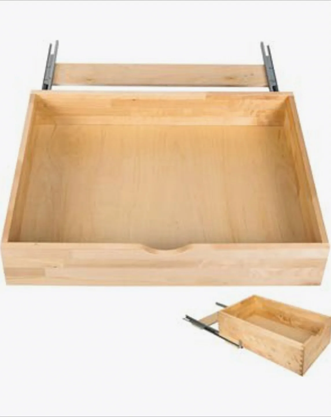 Kitchen cabinet Bottom Mount Drawer full extension, wood image indicator(6)