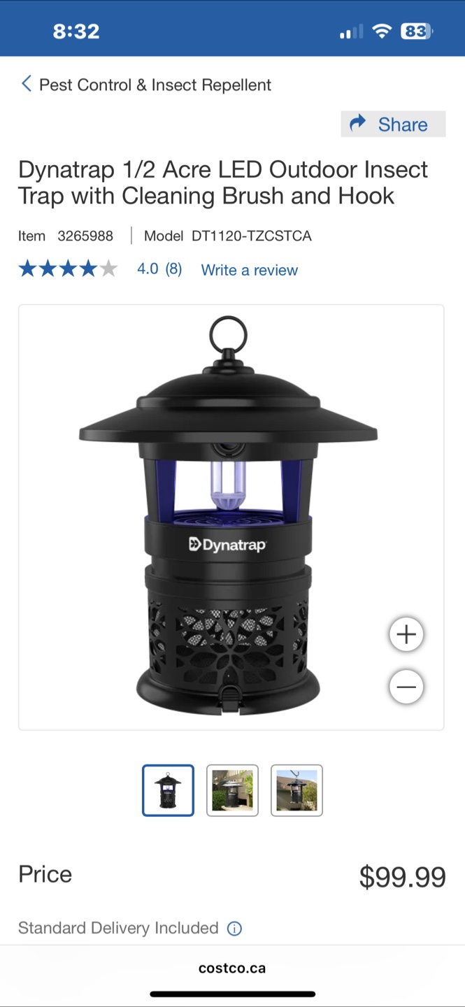 Dynatrap 1/2 Acre LED Outdoor Insect Trap