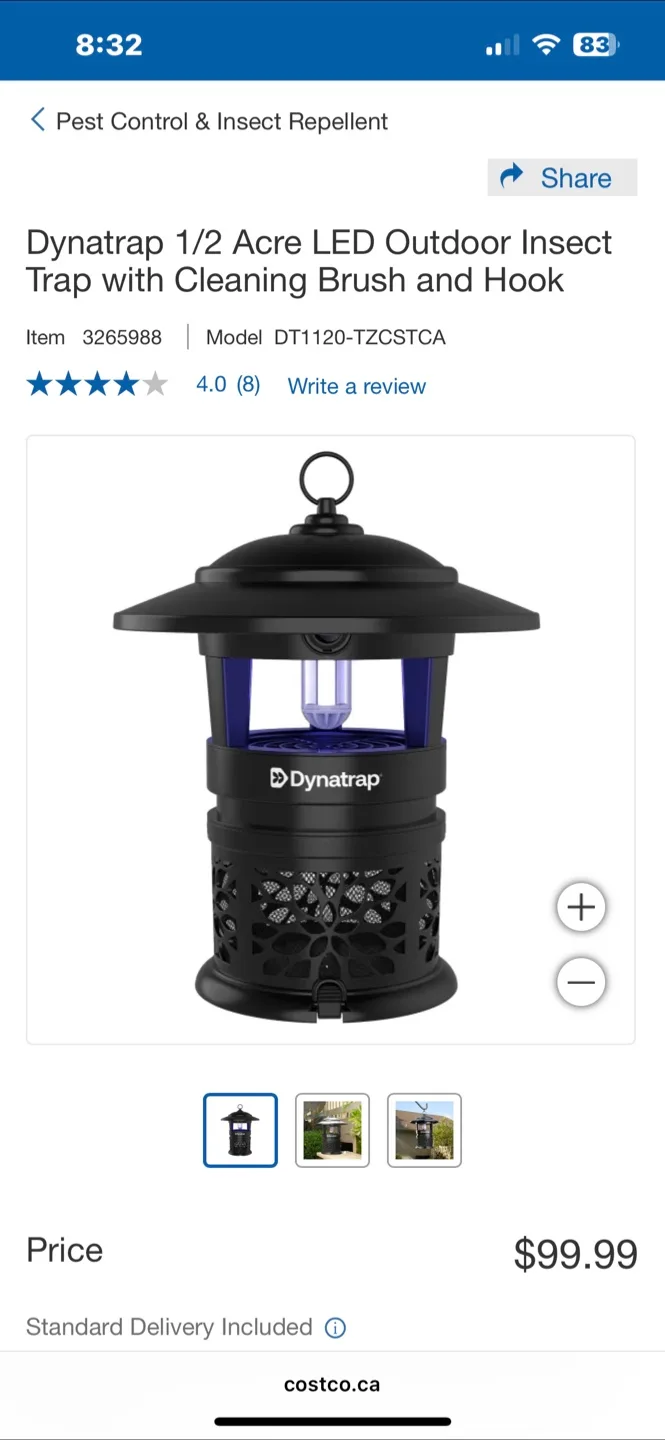 Dynatrap 1/2 Acre LED Outdoor Insect Trap