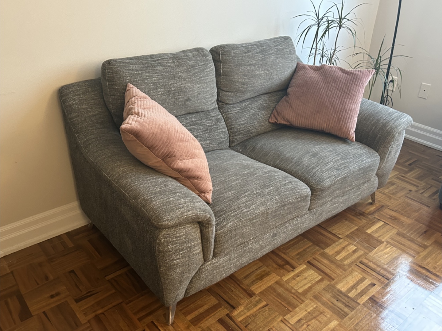 Grey Loveseat Sofa - photo 2