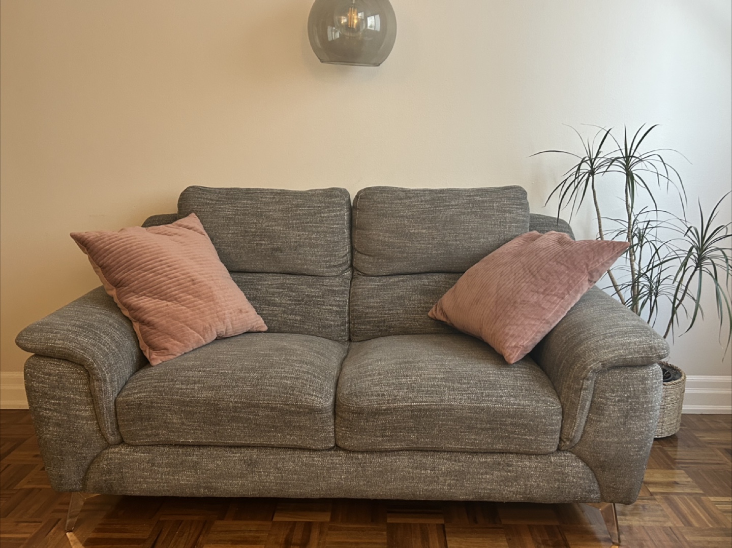Grey Loveseat Sofa