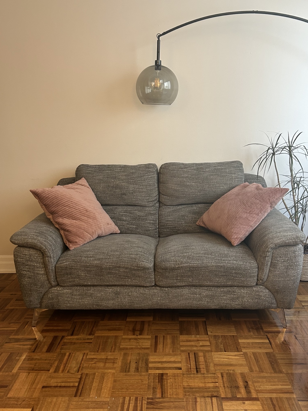 Grey Loveseat Sofa - photo 3