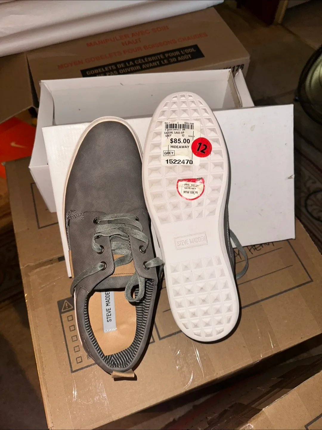 Steve Madden Hideaway Grey Shoes image indicator(2)