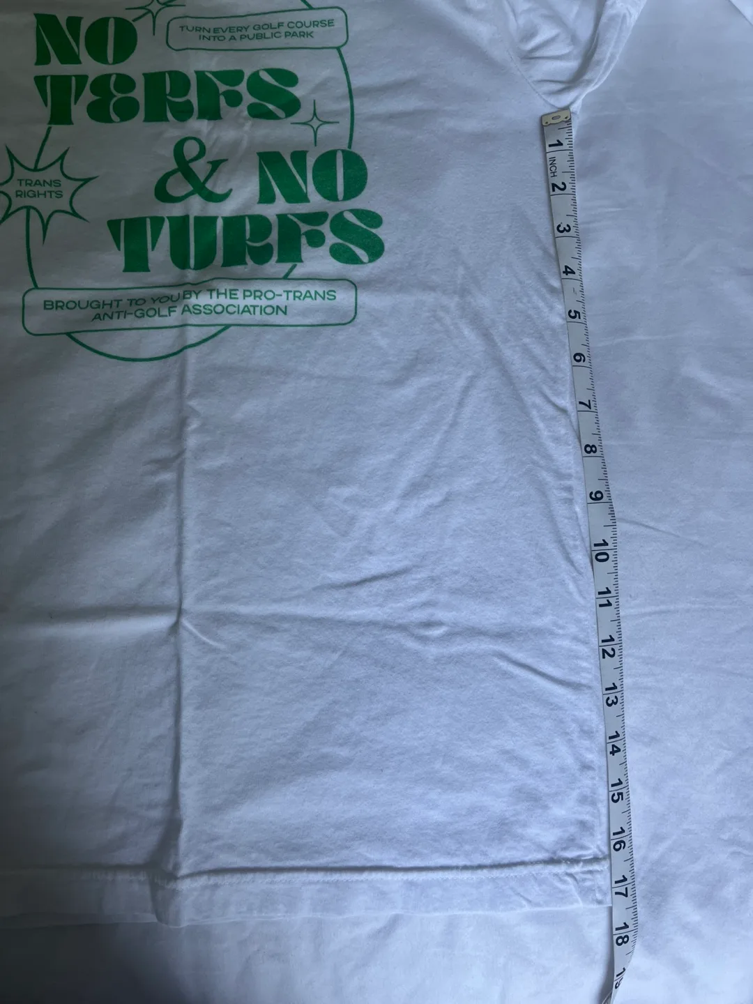 PRIDE 🌈 No Terfs & No Turfs T-Shirt (Pro-Trans, Anti-Golf) image indicator(5)