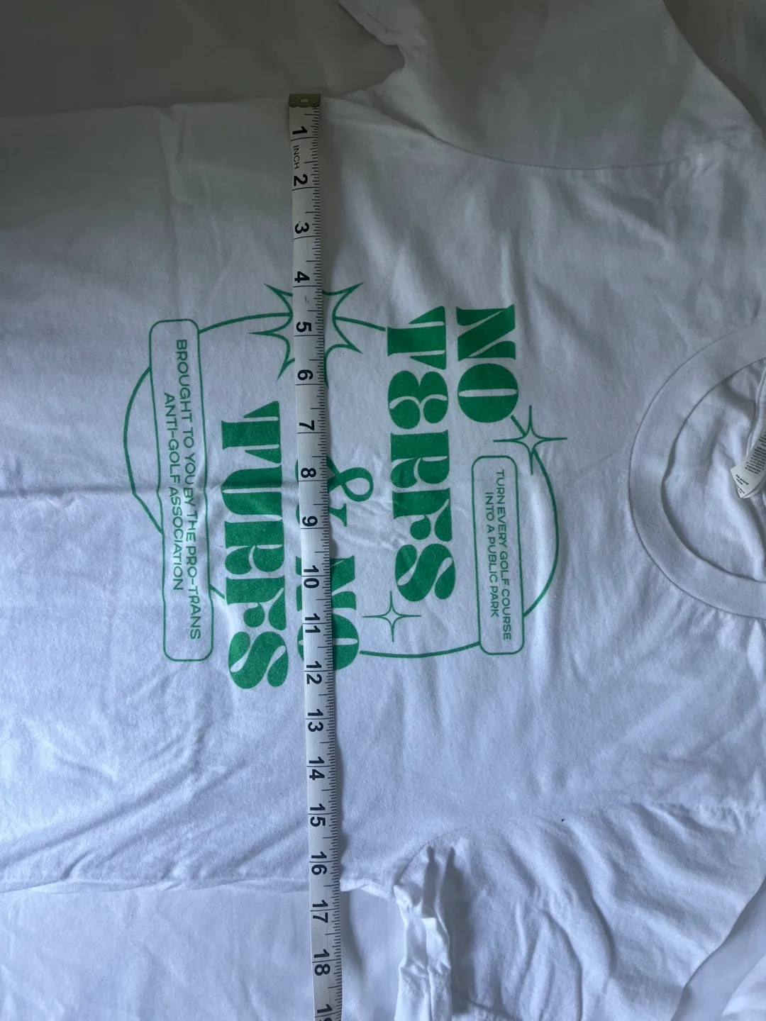 PRIDE 🌈 No Terfs & No Turfs T-Shirt (Pro-Trans, Anti-Golf) image indicator(3)