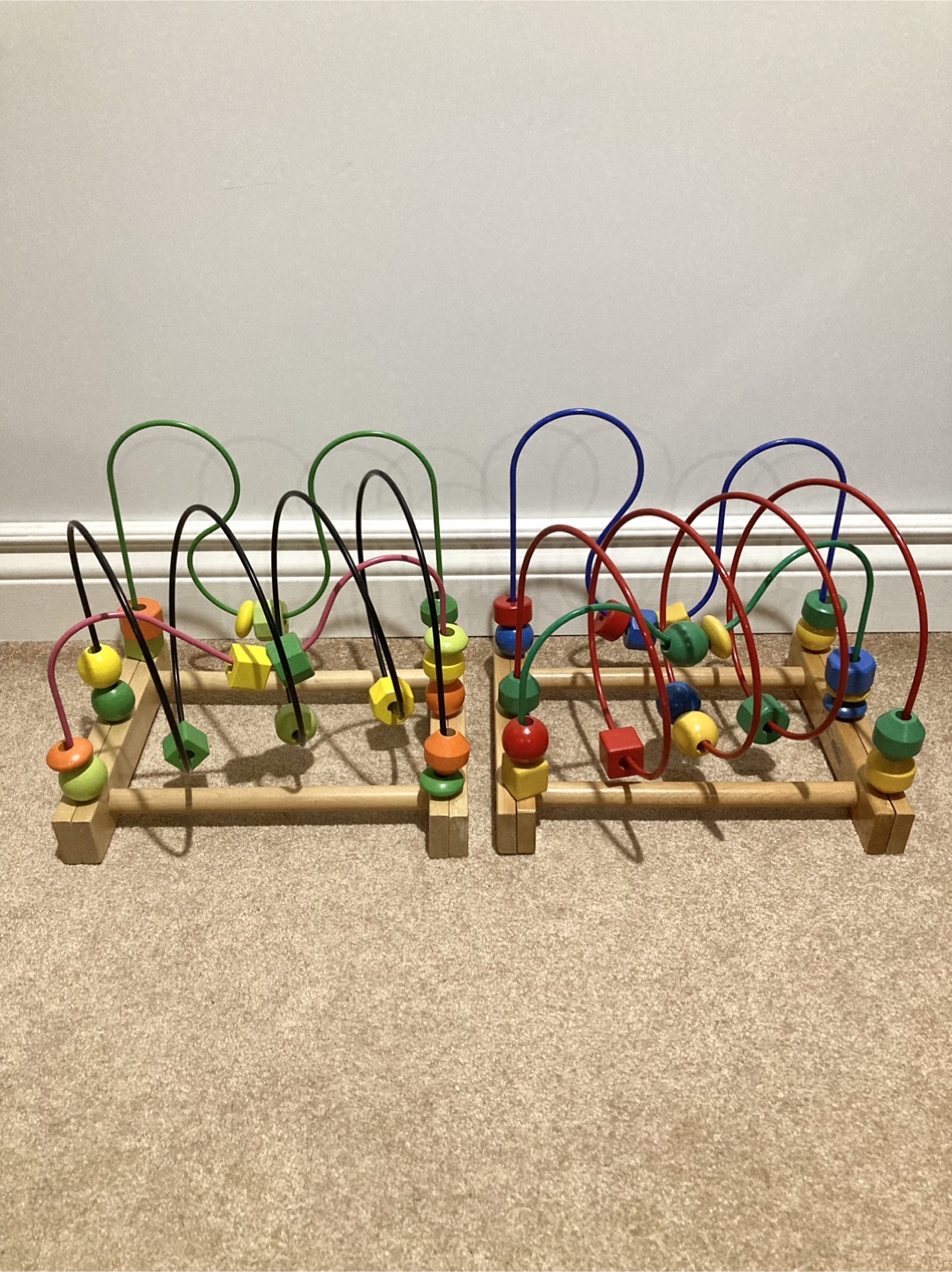 IKEA large wooden beads maze