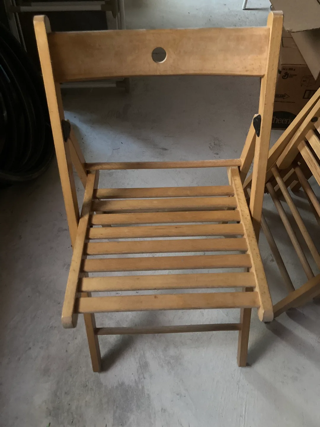 Wooden Folding Chairs x3 thumbnail