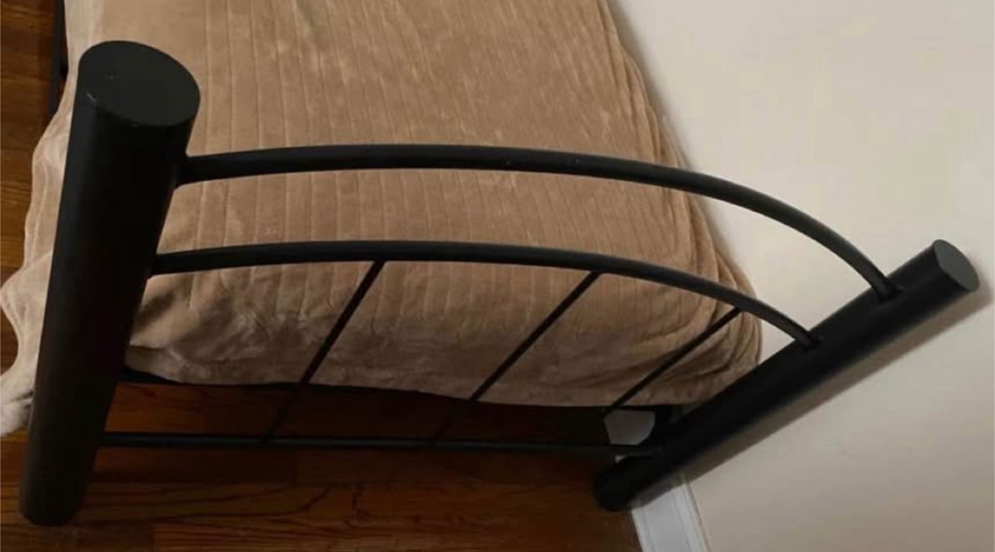 Black Metal Twin Bed Frame - photo 3