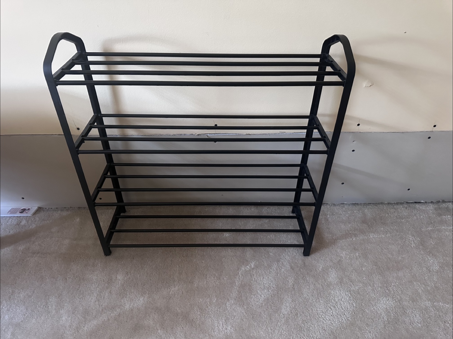 Black Shoe Rack