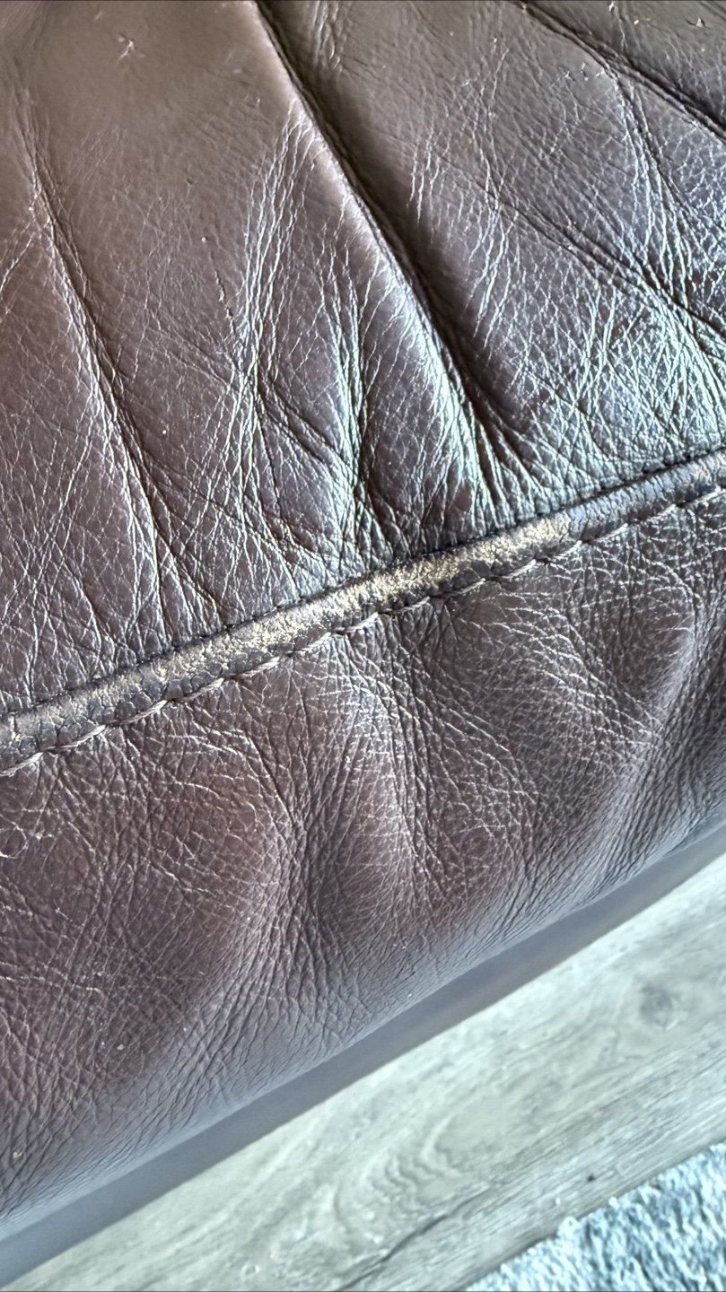 Free! Natuzzi Brown Leather Sofa - 70 Inches Wide - photo 4
