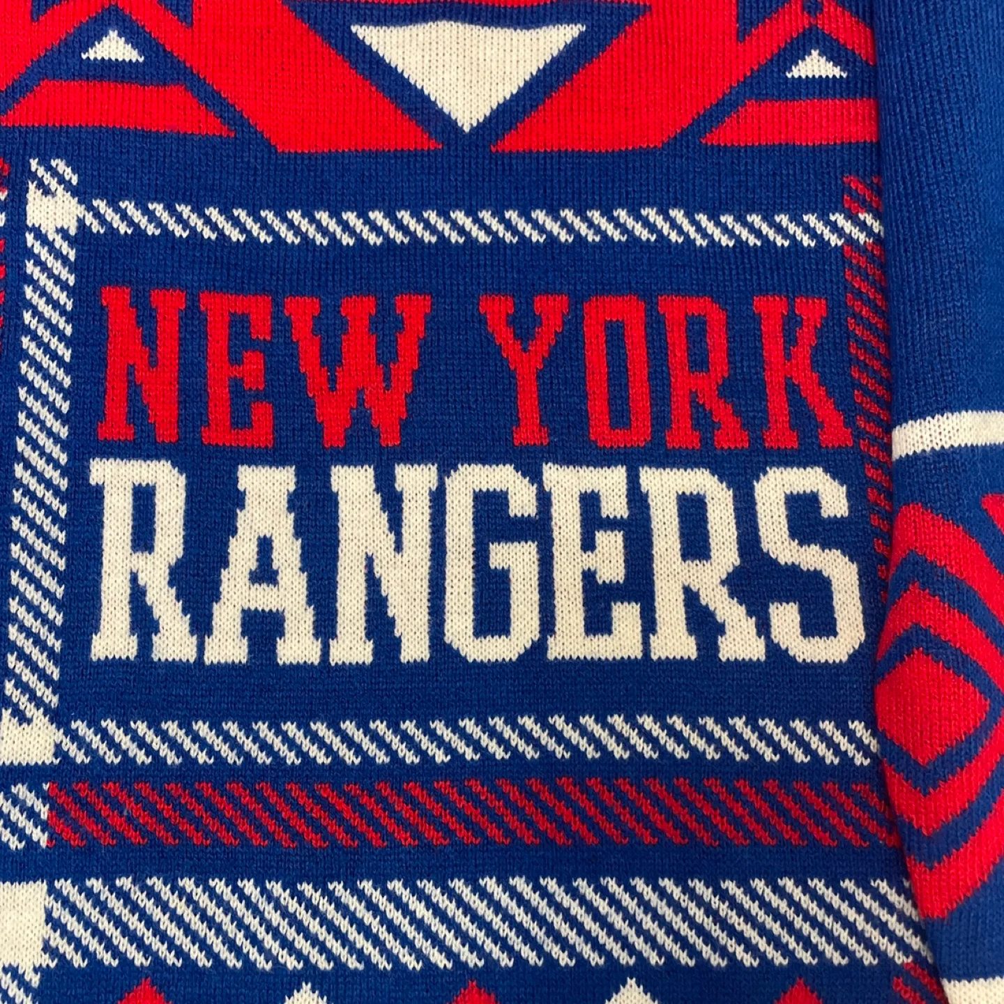 NHL New York Rangers Ugly Christmas Sweater - Size L image indicator(4)