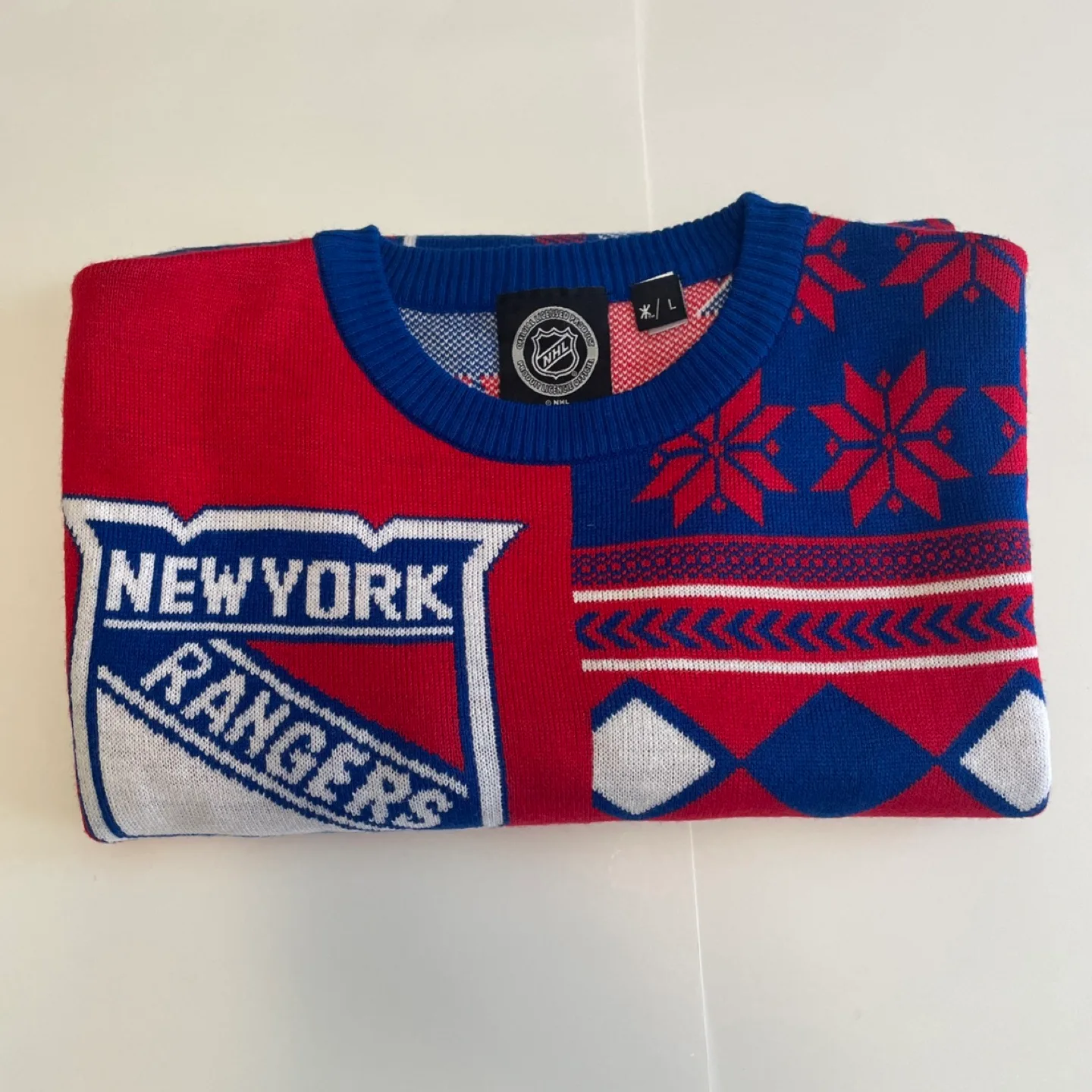 NHL New York Rangers Ugly Christmas Sweater - Size L image indicator(9)