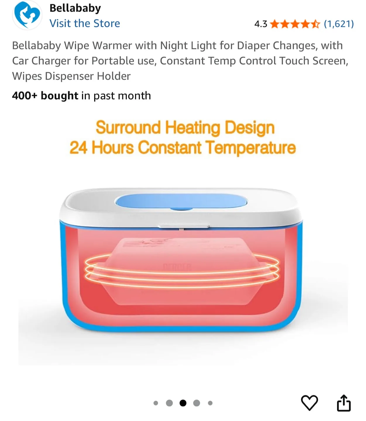 Bellababy Wipe Warmer with Night Light image indicator(6)