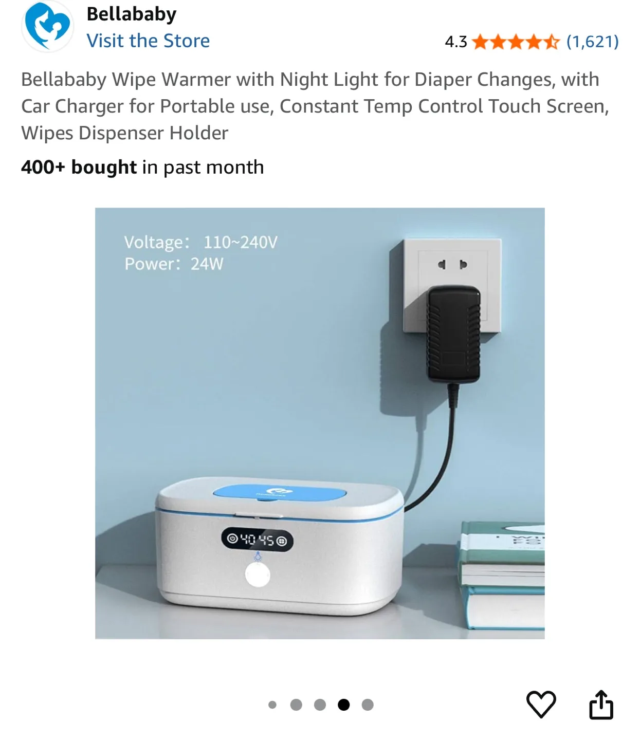 Bellababy Wipe Warmer with Night Light image indicator(8)