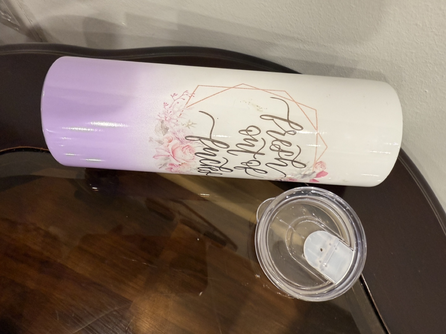 Tumbler with Lid - Floral Design - photo 3
