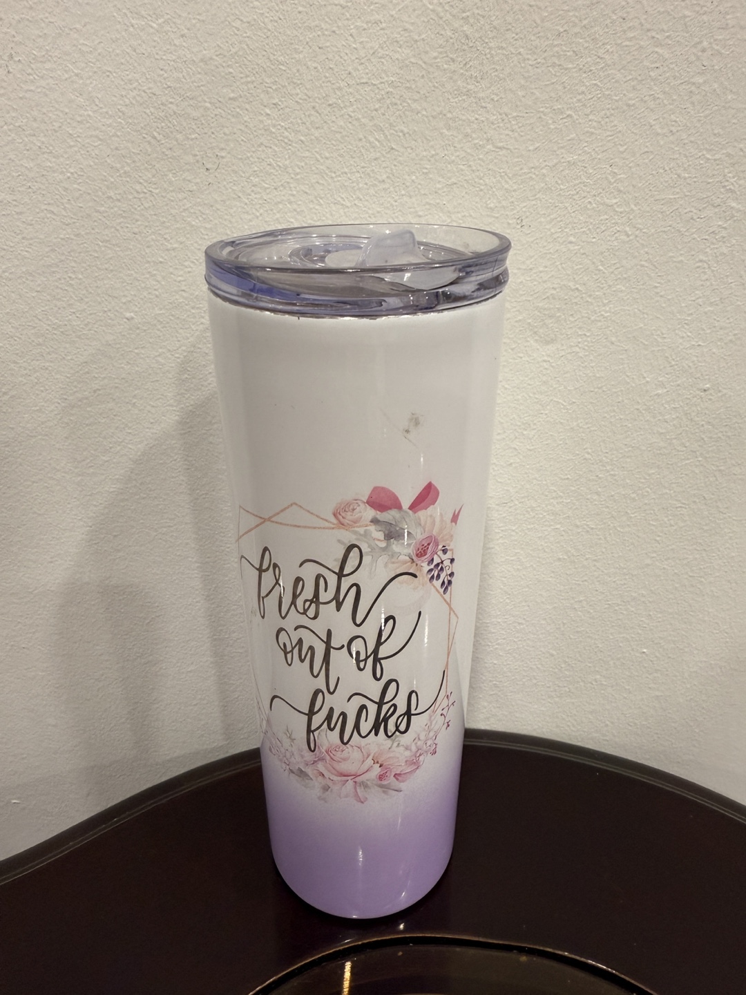 Tumbler with Lid - Floral Design - photo 2