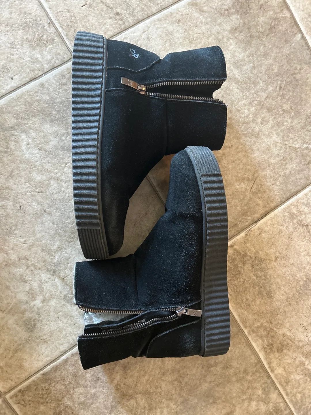 Rocket Dog Black Suede Ankle Boots thumbnail